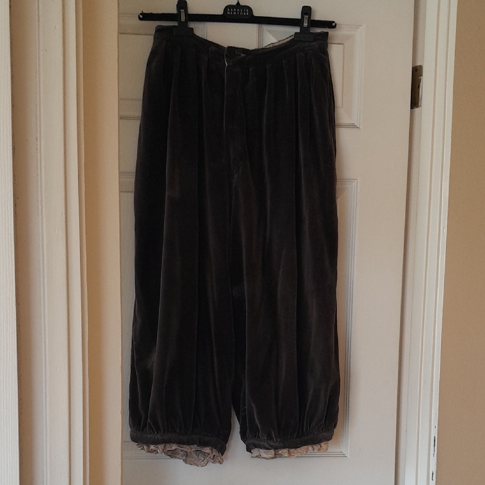 Magnolia Pearl Cotton Velvet Velour Silk Bloomer Laurel Trousers Pants Pockets